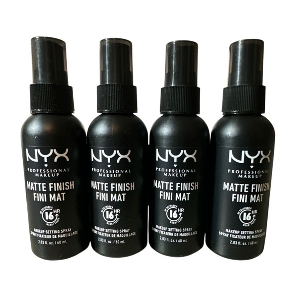 4 NYX Matte Finish Makeup Setting Sprays Travel Size 2.03 oz Shine-Free 16 hours - Picture 1 of 2